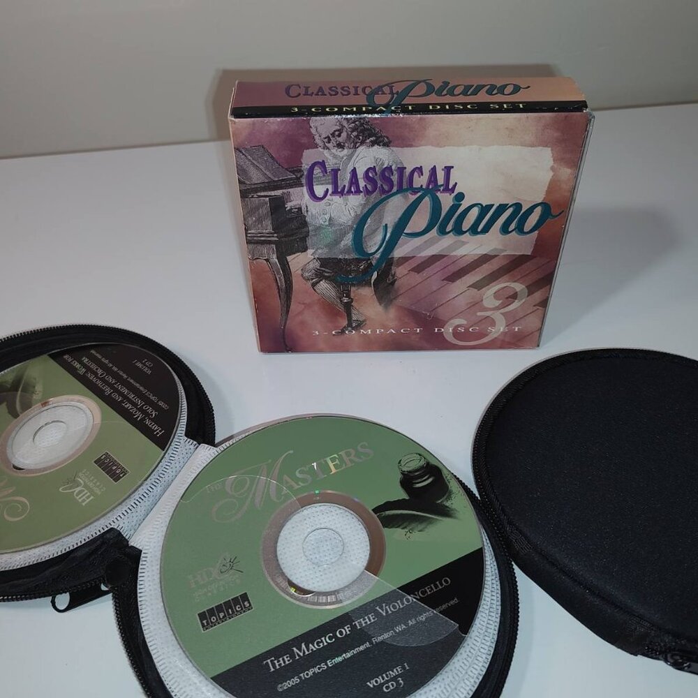 Classical Piano (Missing Disc 3) & "The Masters" Loose 16 CD Collection-AS IS